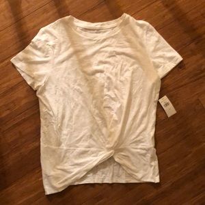 NWT Banana Republic white twist top